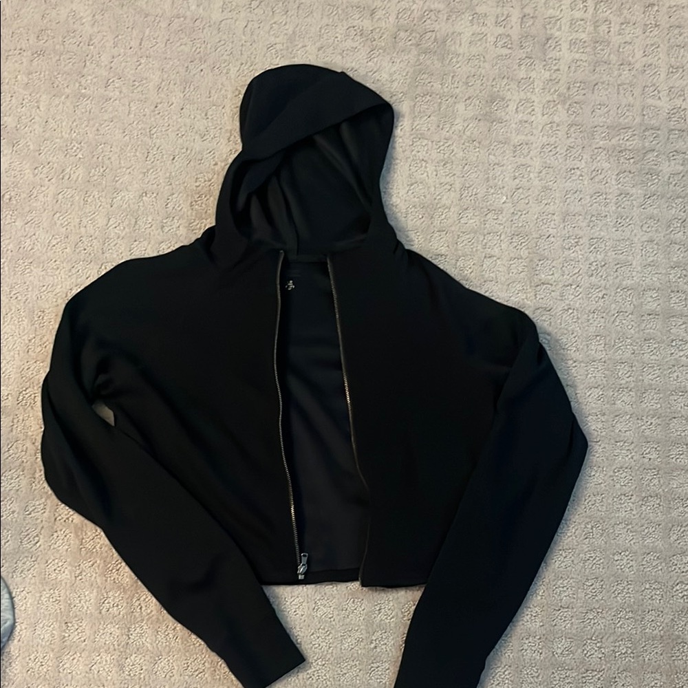 Gilly Hicks Black Cropped Hoodie